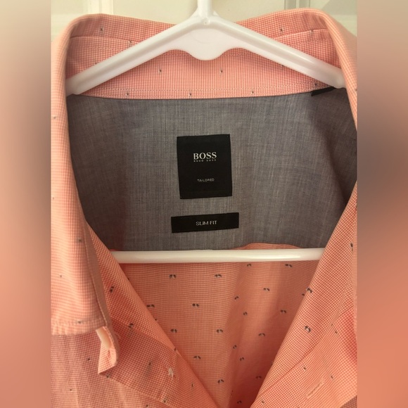 Boss by Hugo Boss Slim Fit 100% Cotton Button Down, Size L - Picture 3 of 11
